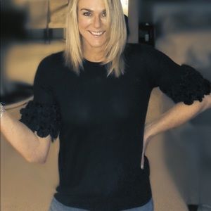 Burberry embellished sleeve cashmere sweater